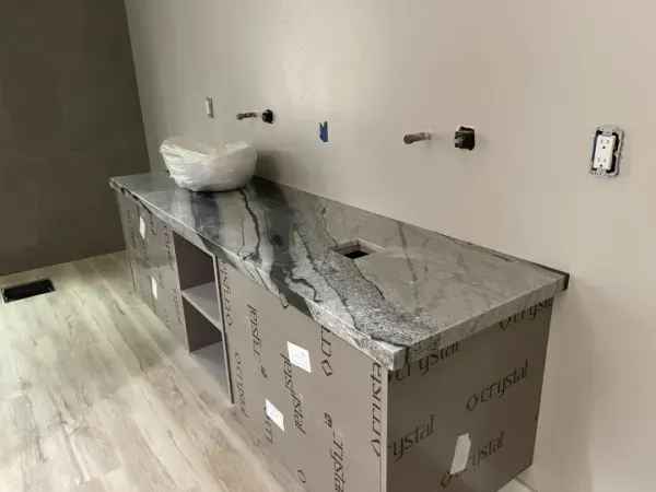 Bathroom vanity project by Brothers I.C. Construction