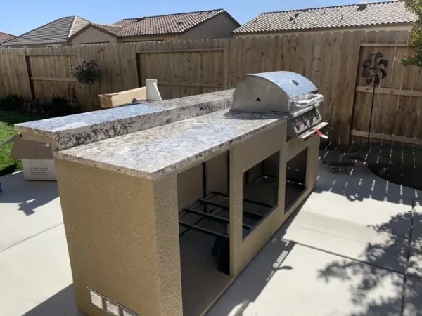 Recent outdoor grill project by Brothers I.C. Construction